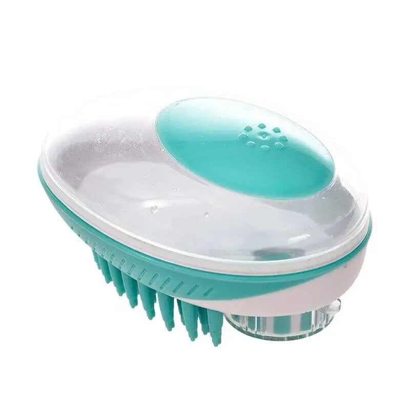 Dog Bath Brush with Shampoo Dispenser for Easy Cleaning