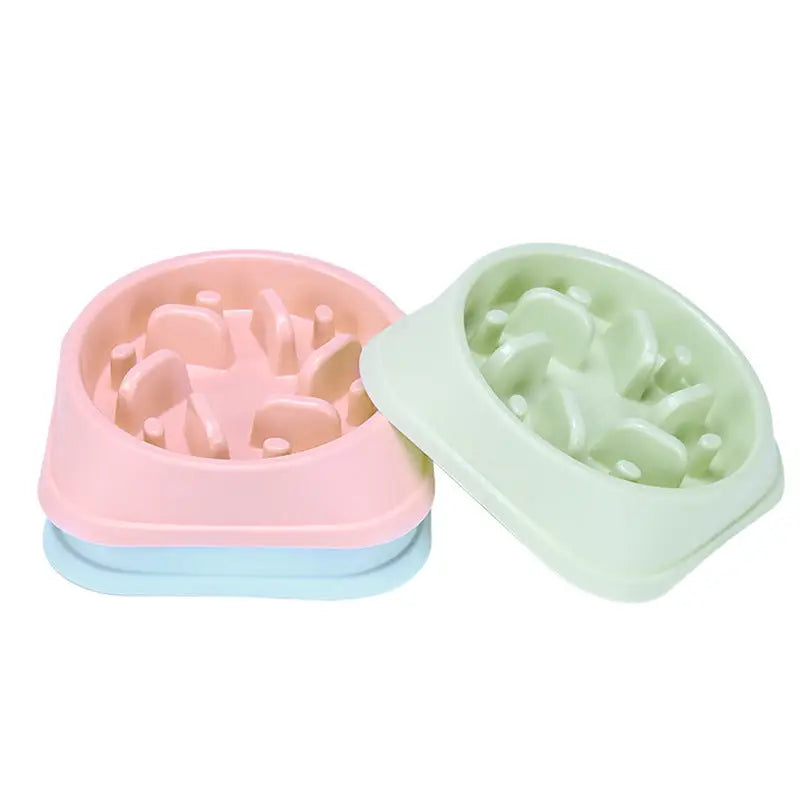 Interactive Pet Slow Feeder Bowl for Fast Eaters