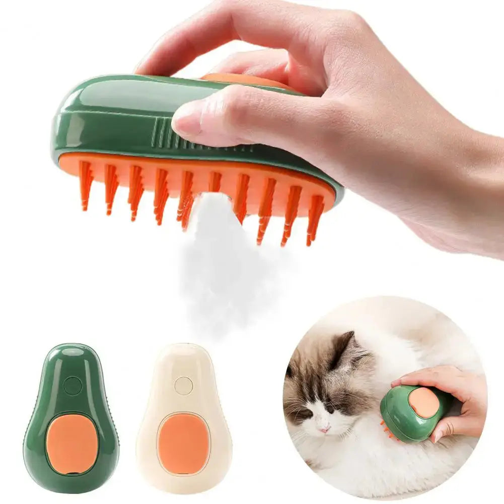 Electric Steam Cat Brush for Gentle Hair Removal