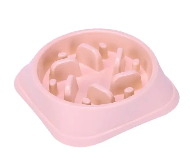 Interactive Pet Slow Feeder Bowl for Fast Eaters