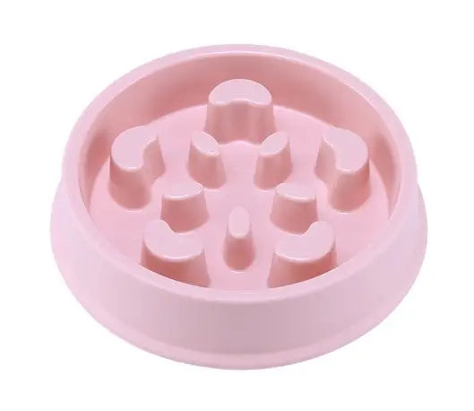 Interactive Pet Slow Feeder Bowl for Fast Eaters