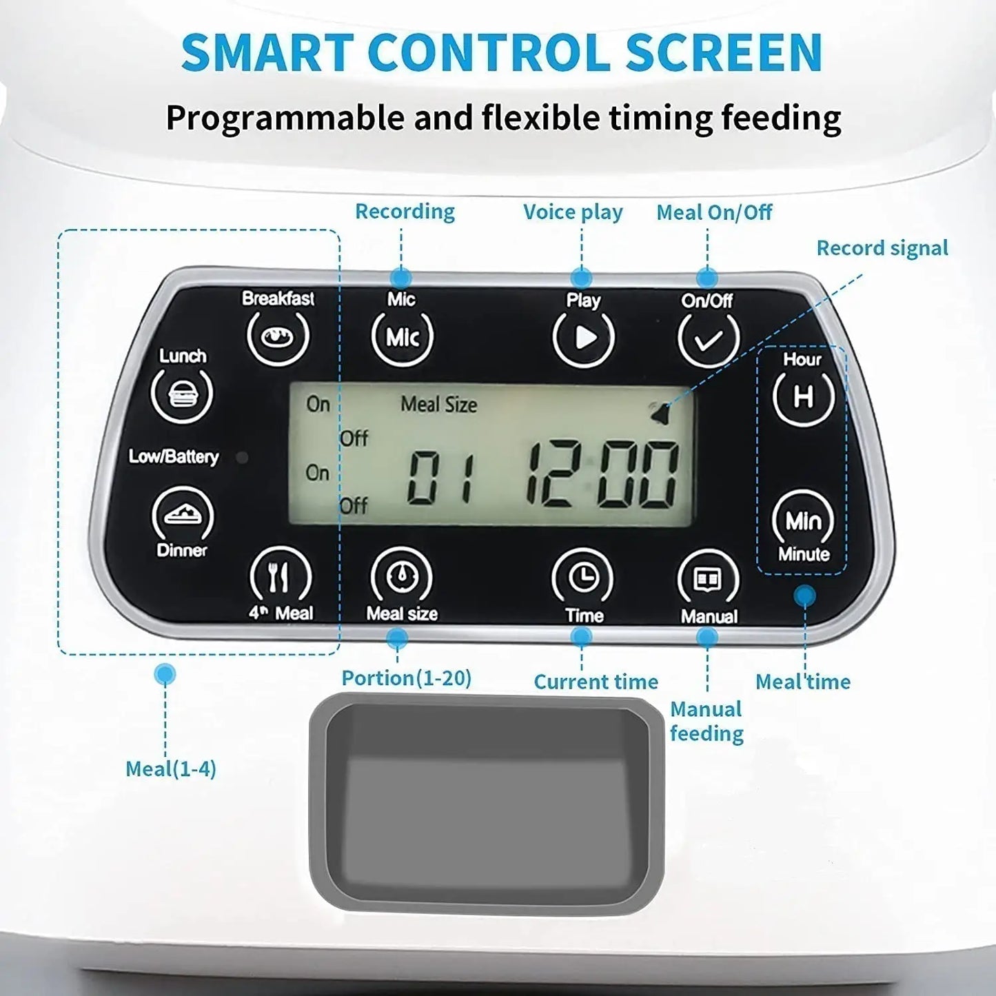 Smart Automatic Pet Feeder with Timer Control