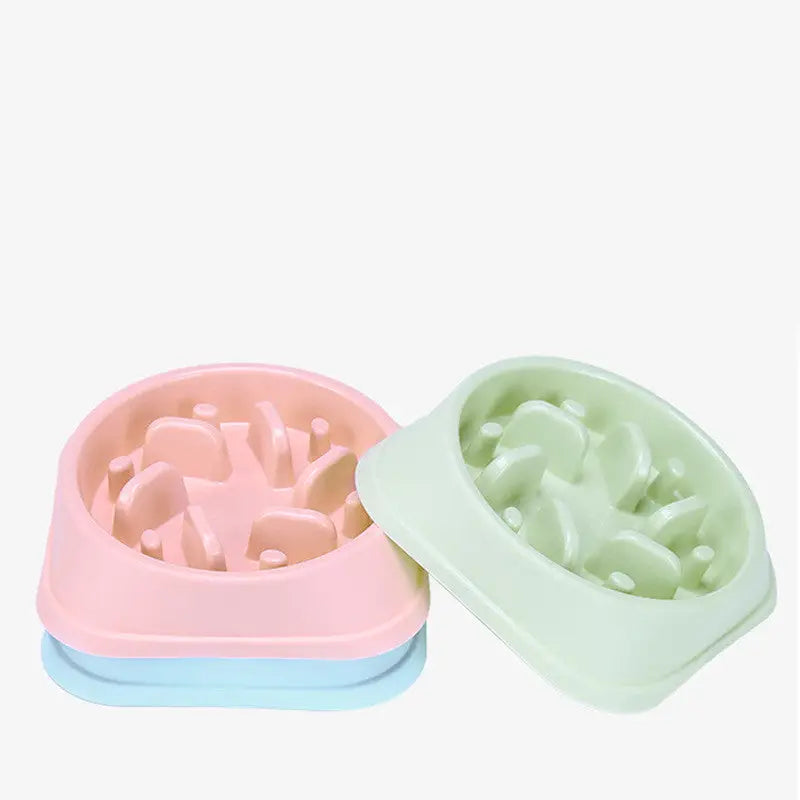Interactive Pet Slow Feeder Bowl for Fast Eaters