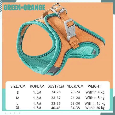 Adjustable Cat Harness and Leash Set for Walking