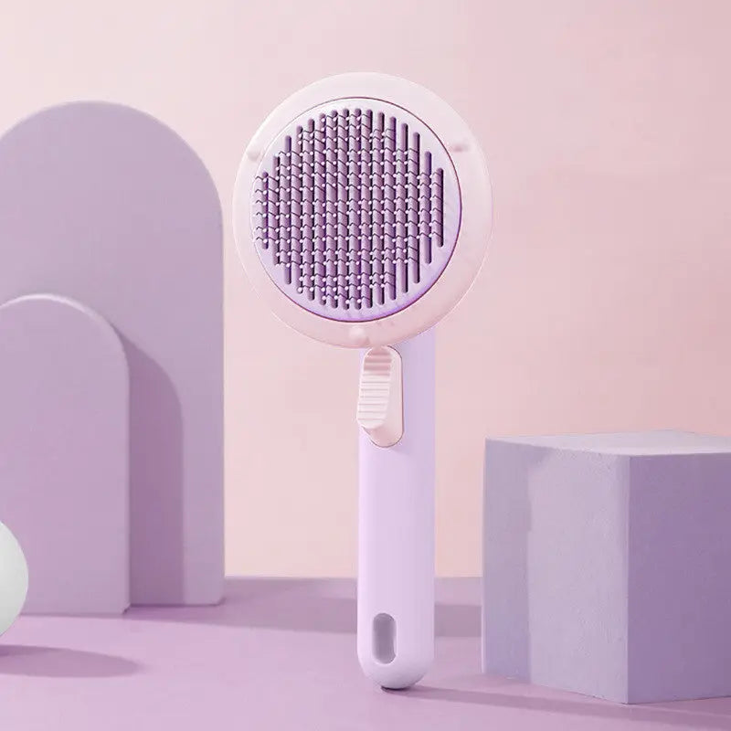 Ergonomic Pumpkin Pet Brush for Daily Grooming Routine