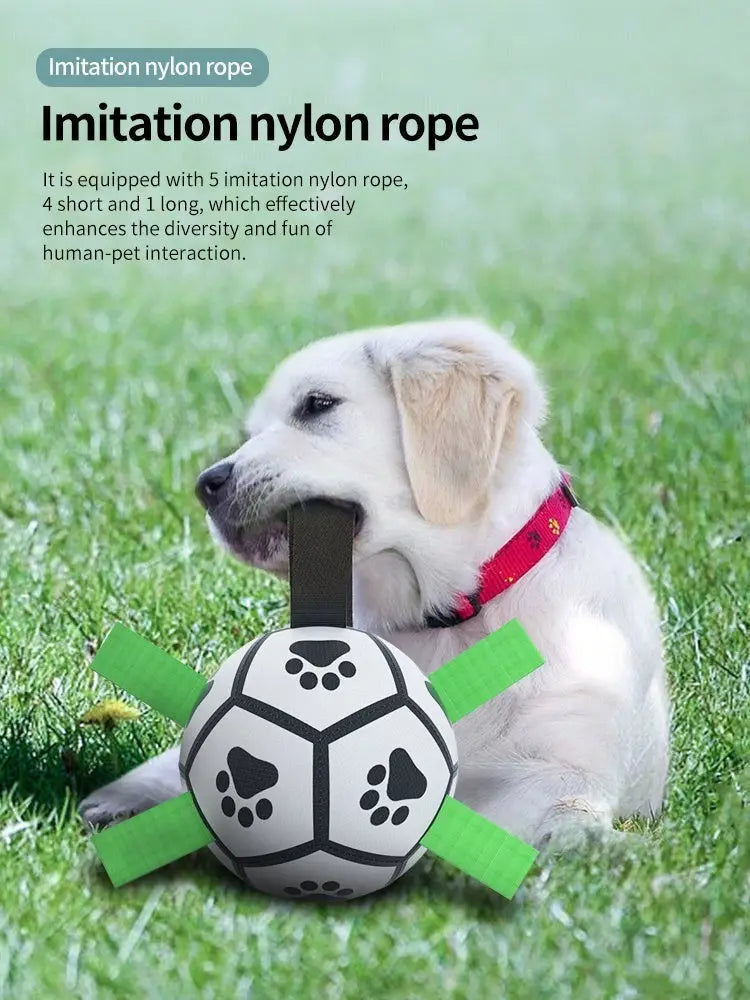 Soft Rubber Dog Soccer Ball for Safe Chewing