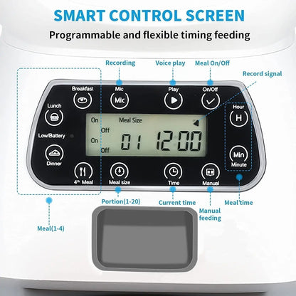 Smart Automatic Pet Feeder with Timer Control