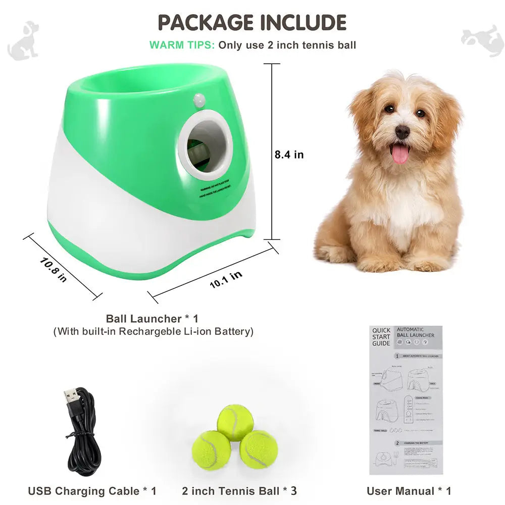 Portable Automatic Dog Ball Launcher for Backyard Use