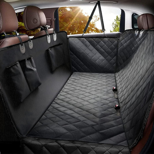 PawRoll Dog Car Seat Cover For Back Seat - 600D Heavy Duty Waterproof Scratch Proof Nonslip Seat Cover