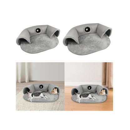 CozyPlaid Tunnel: Play, Hide & Stay Warm!