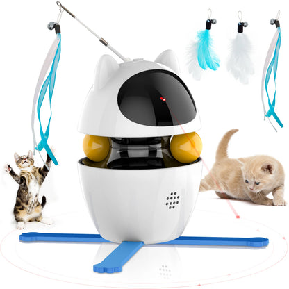 PawGlow 3-in-1 Cat Toy – Chase, Pounce & Play!