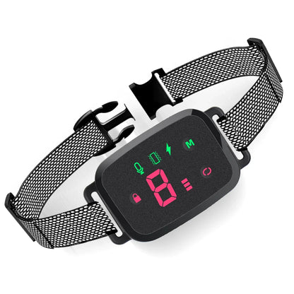 Smart Anti-Bark Dog Collar - HD Display, Rechargeable, Waterproof IP67 Bark Control for All Breeds