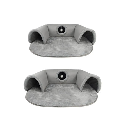 CozyPlaid Tunnel: Play, Hide & Stay Warm!