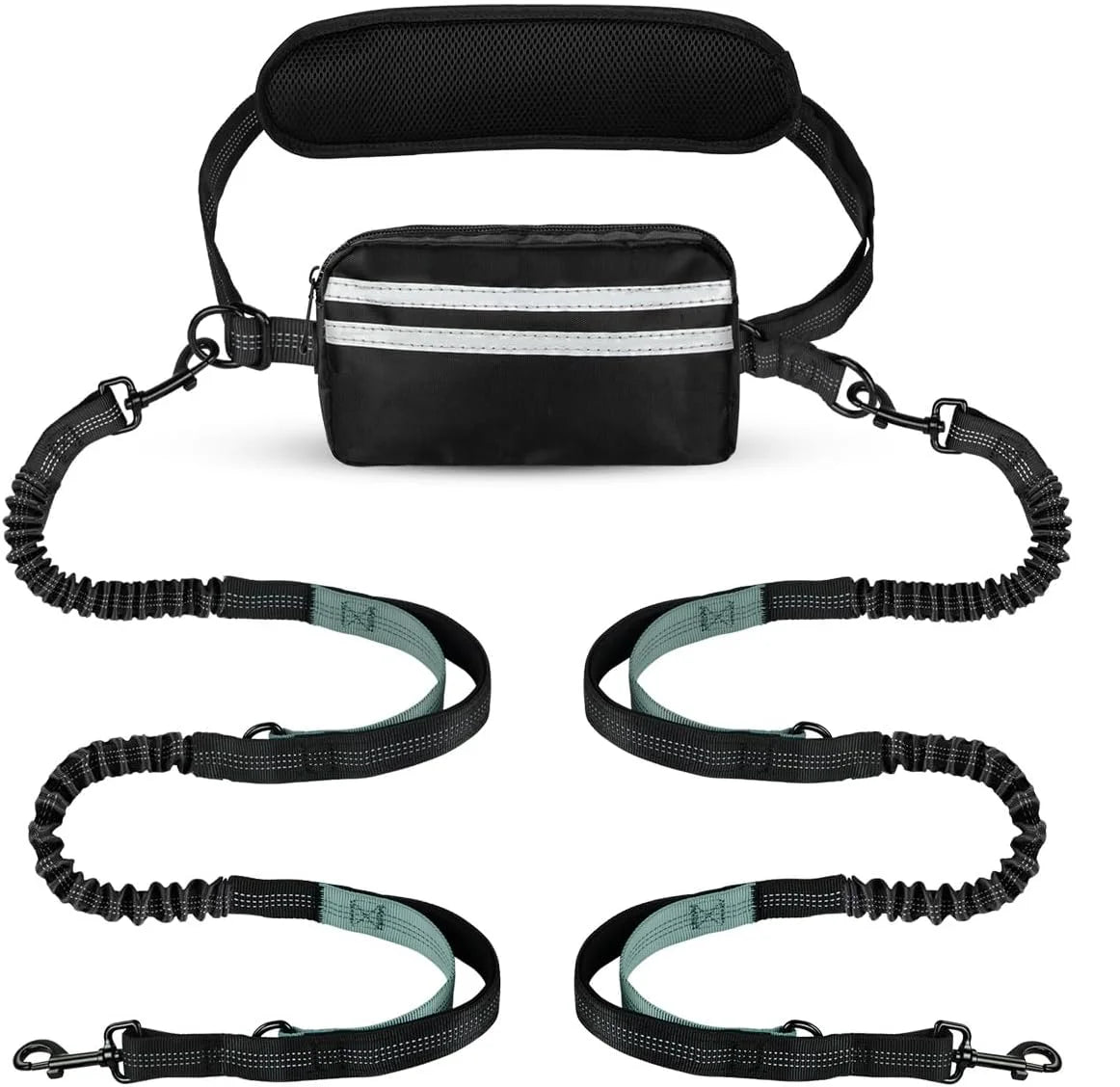 Walk Free: Hands-Free Dog Leash with Zipper Pouch