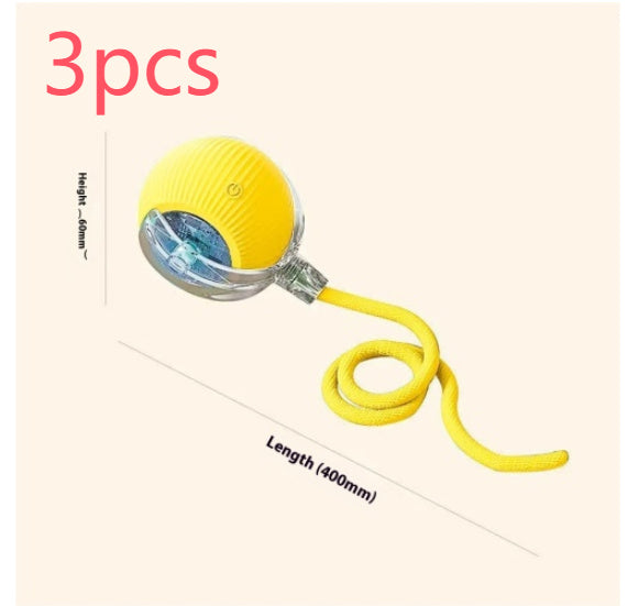 Electric Cat Toy Automatic Cat Ball Self-entertainment Rolling Ball