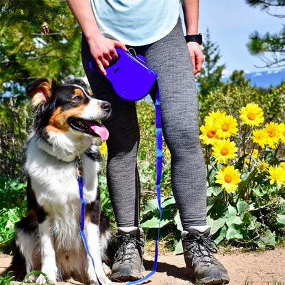Multi-Functional Dog Leash with Built-in Waste Bag Holder